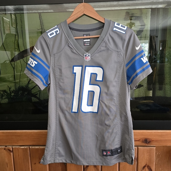 NWOT Authentic Nike Detroit Lions Jared Goff Women's Jersey medium - Picture 1 of 9